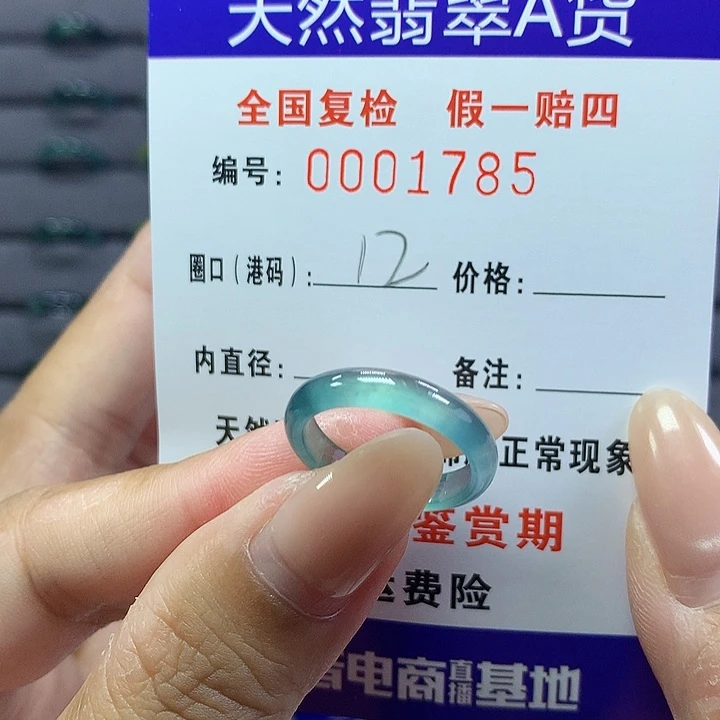 翡翠戒指未镶嵌     1785