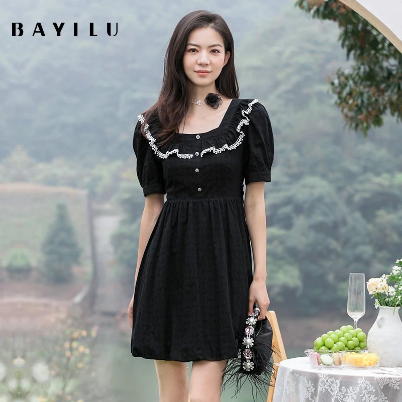 【毛毛专属】芭依璐女装夏季新款时尚连衣裙86L7605