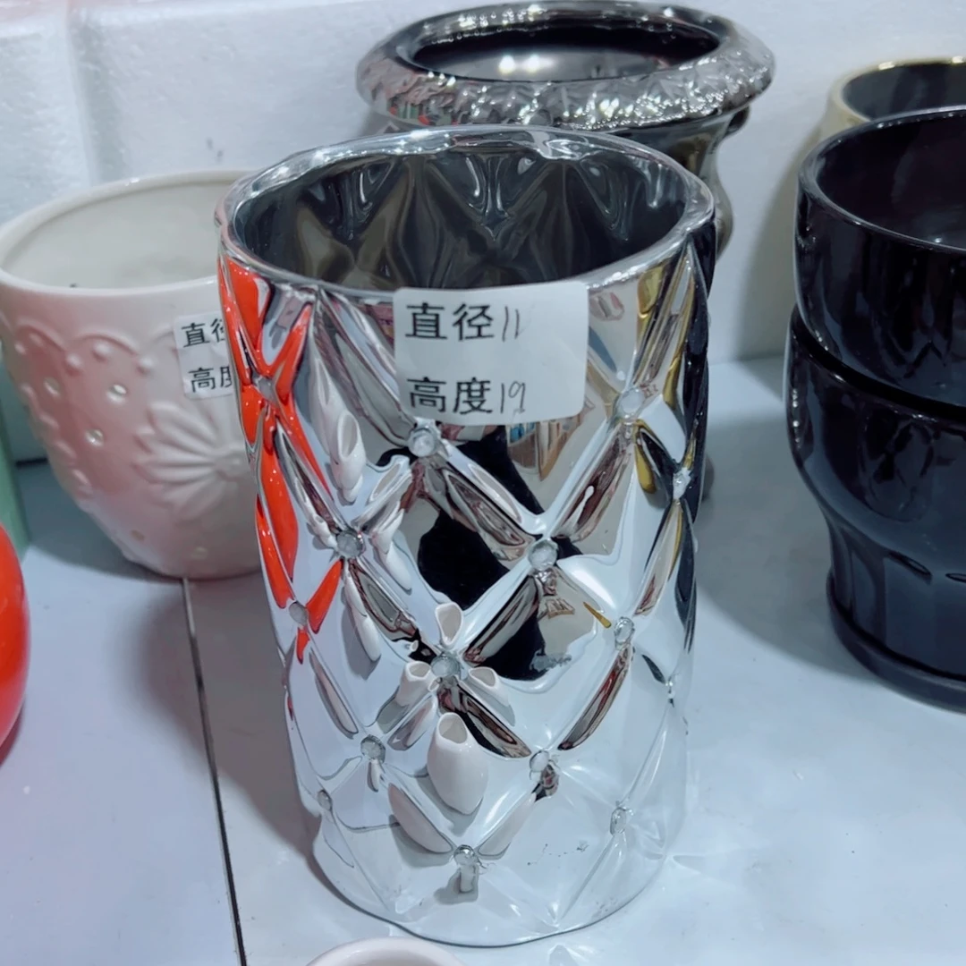 有孔，陶瓷花盆满10米包邮发货