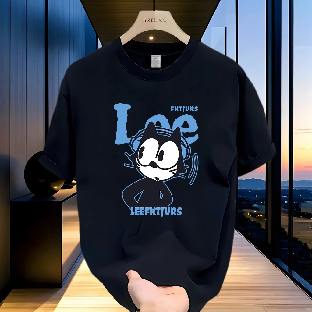 美式痞帅重磅纯棉短袖T恤青年男女款夏季ins潮牌男士圆领百搭上衣