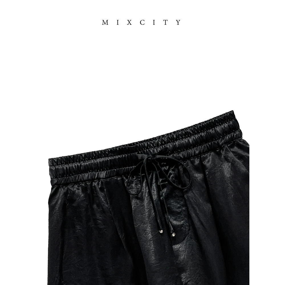 【亚楠本楠】发光短裤◆夏日救星丝绸触感光泽抗皱100醋酸短裤8090