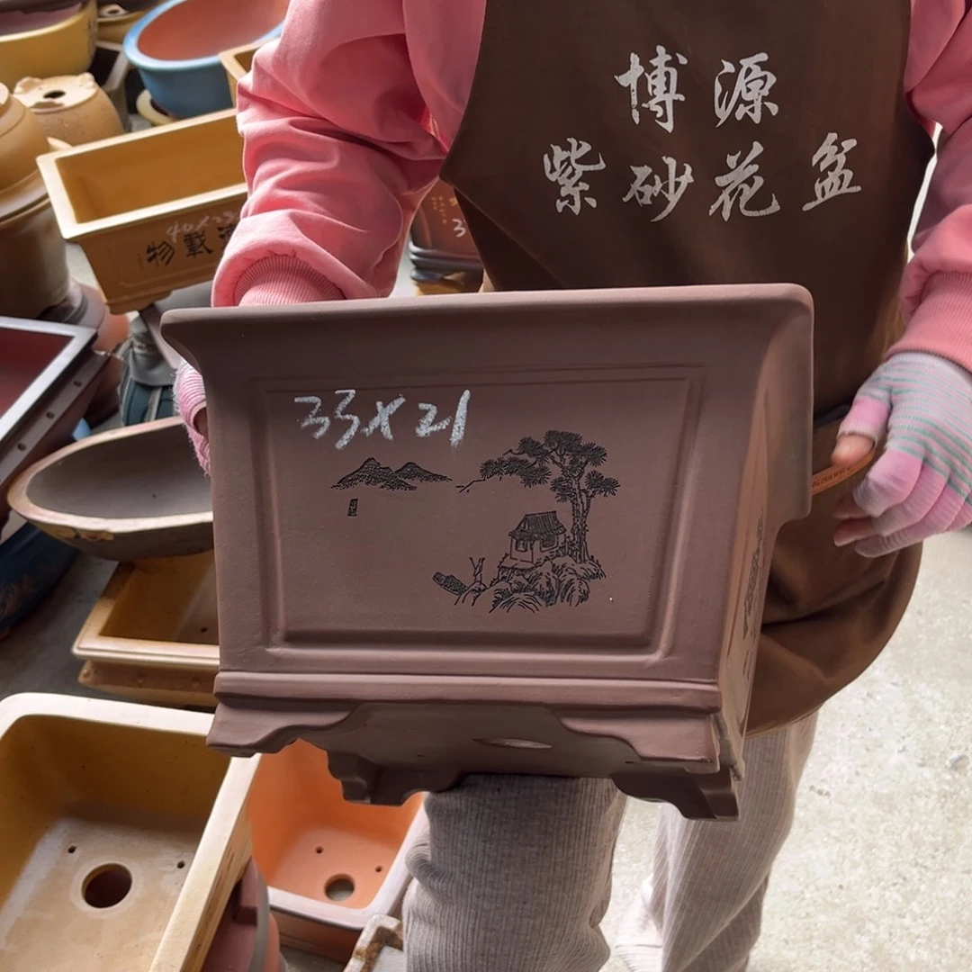 紫砂花盆盆景艺术