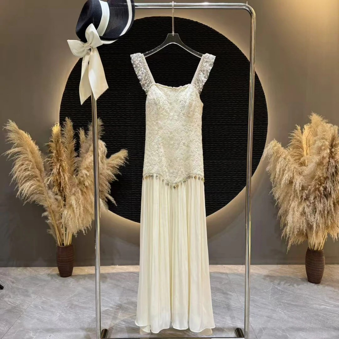 【杨安专属】【白月光】TF0061法式气质蕾丝连衣裙