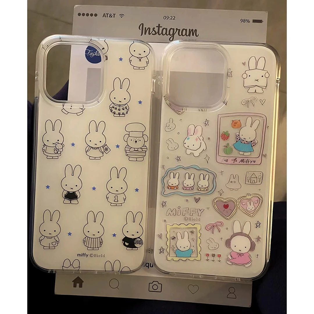 蓝星星米菲兔适用苹果iPhone16/15手机壳13新款华为vivo小米oppo