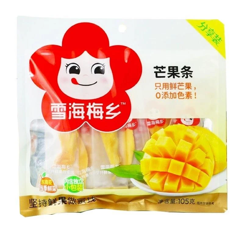 雪海梅乡芒果条105g袋果脯蜜饯泰式芒果干水果干休闲小零食