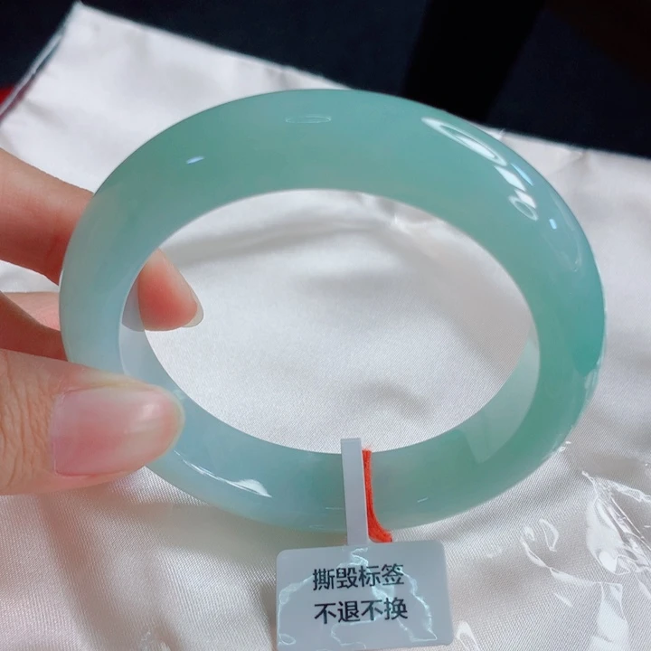 翡翠未镶嵌手镯55圈