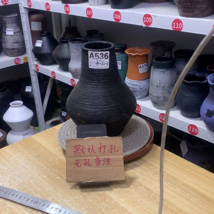 【闪购商品】红陶粗糙盆默认打孔高25口8.5