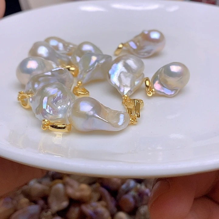 淡水珍珠银S925镶嵌颈饰815