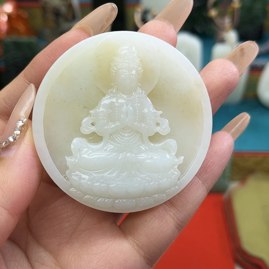 和田玉未镶嵌挂件