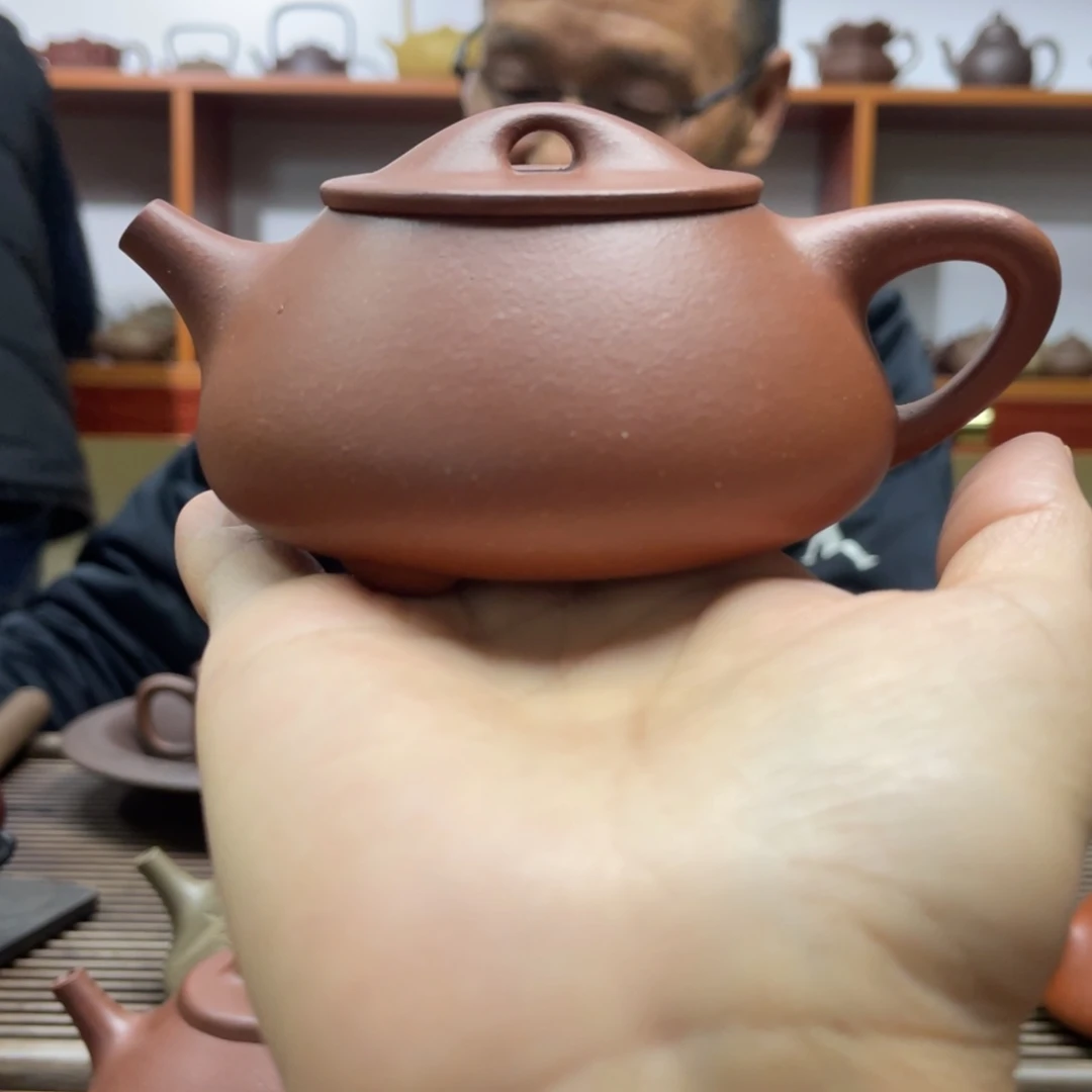 紫砂茶壶红降坡满瓢150CC