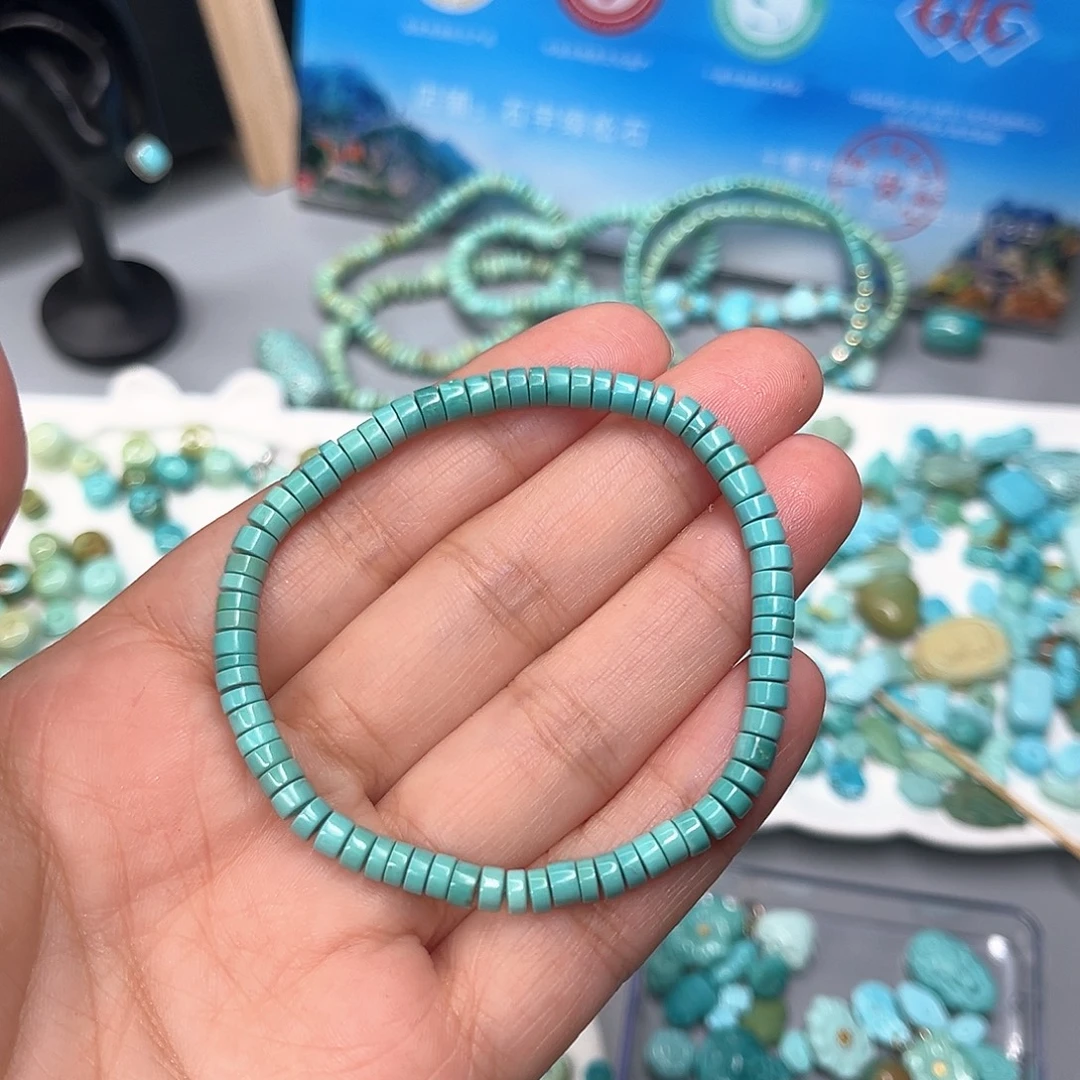 嗨***好绿松石未镶嵌珠宝半成品
