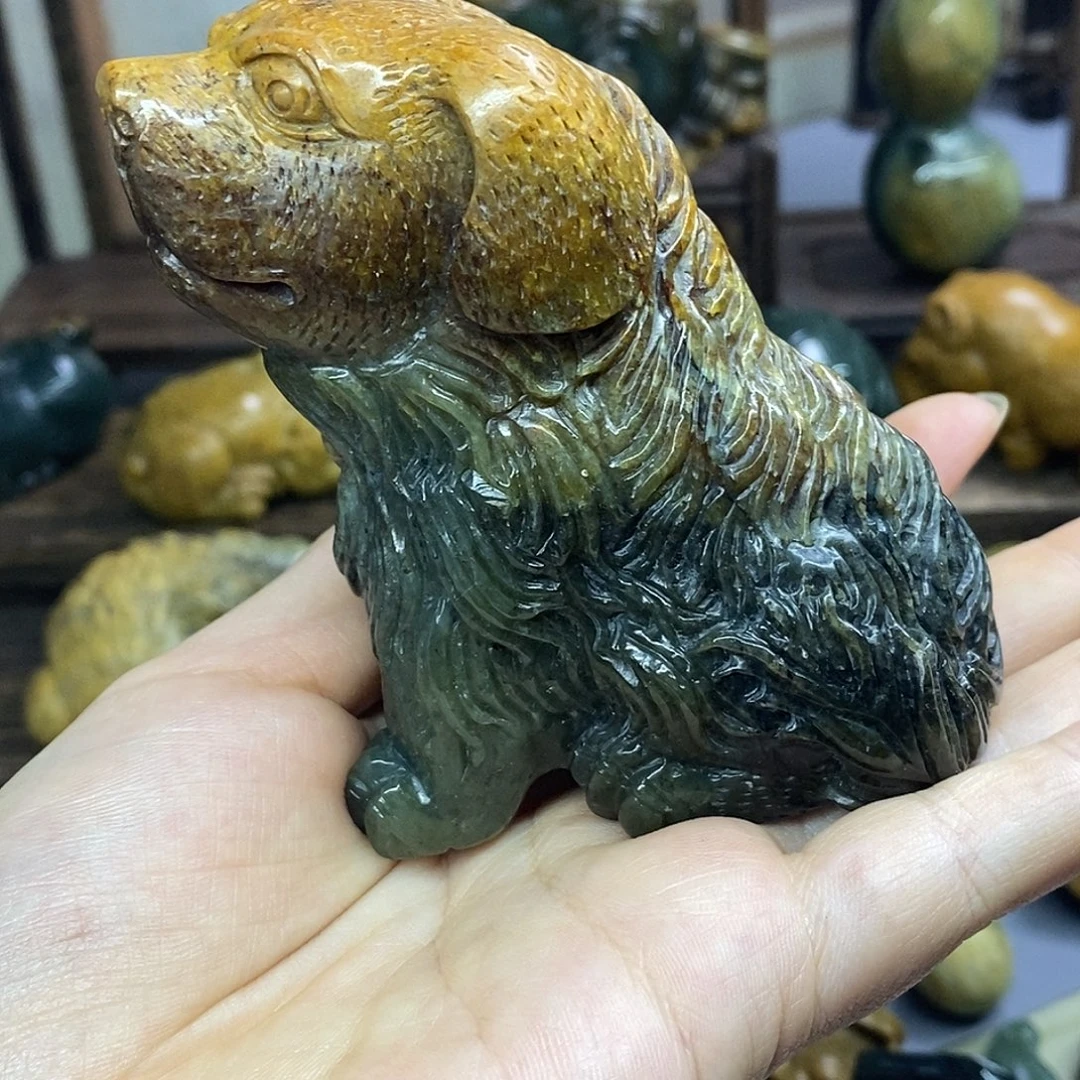 肥***叔岫岩河磨玉（透闪石质玉）未镶嵌把件