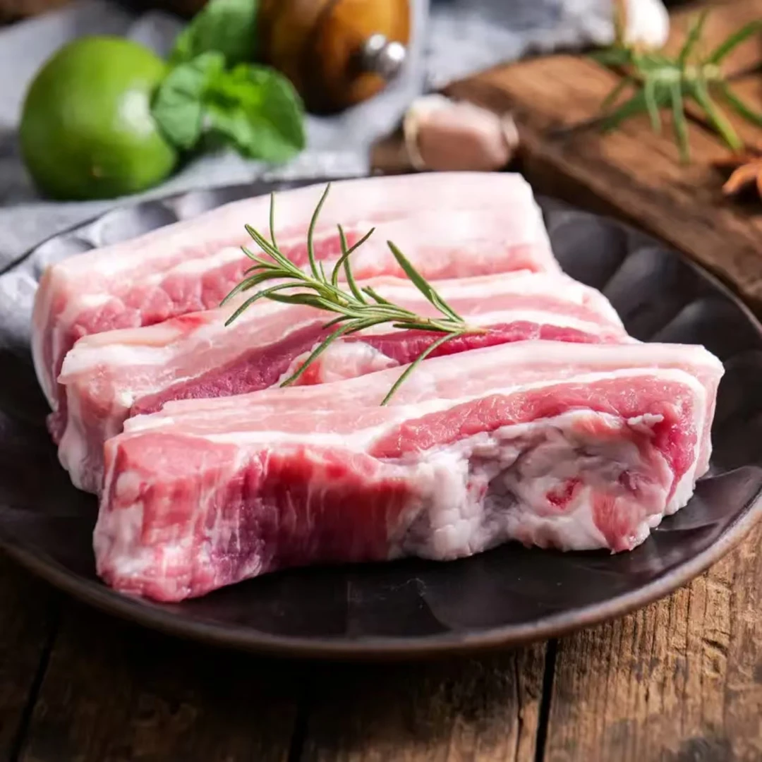 五花肉  农家熟食喂养黑土猪