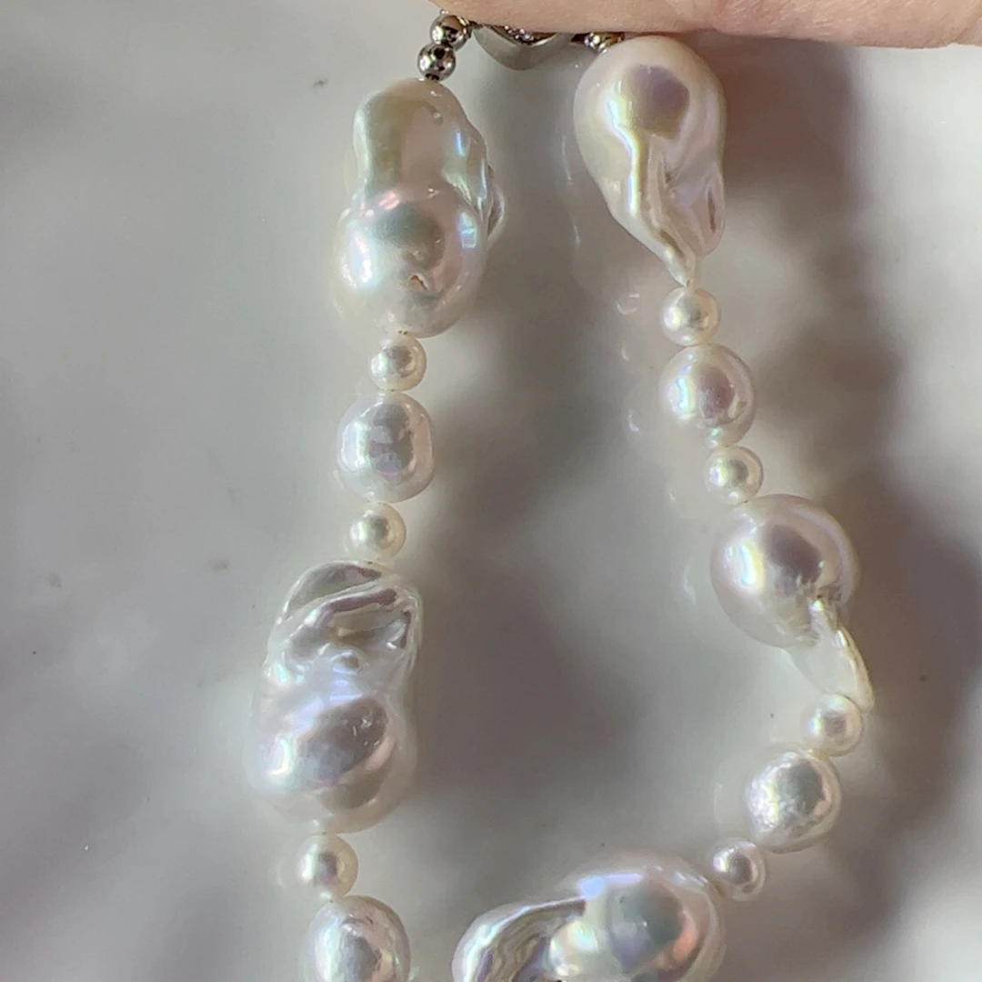 淡水珍珠合金手绳