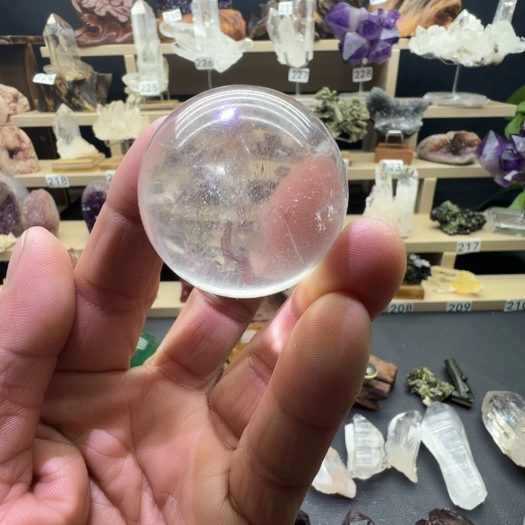 石材水晶球摆件，99