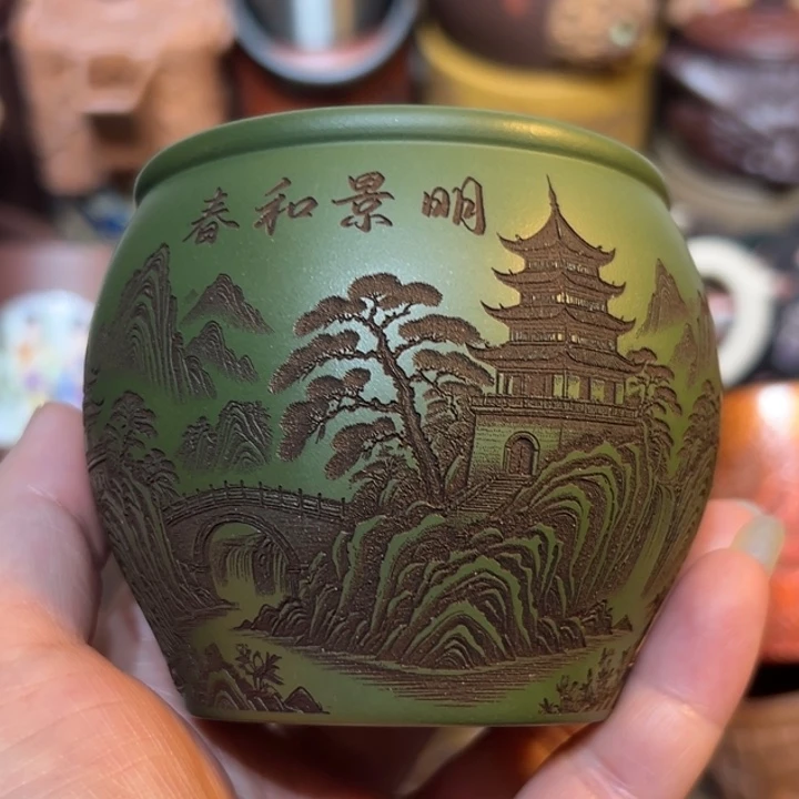 茶杯紫砂宜兴紫砂主人杯