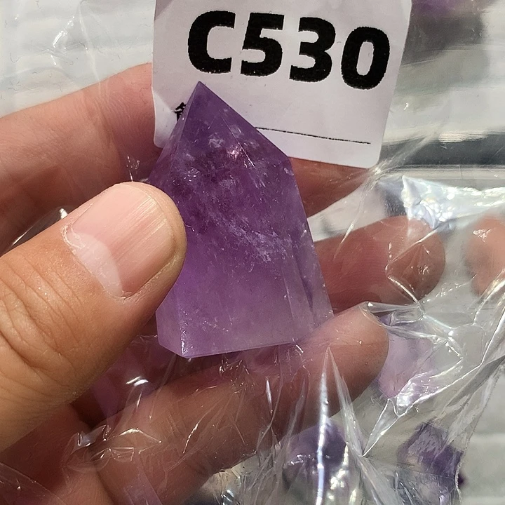 雨***晚水晶未镶嵌珠宝半成品天然水晶C530