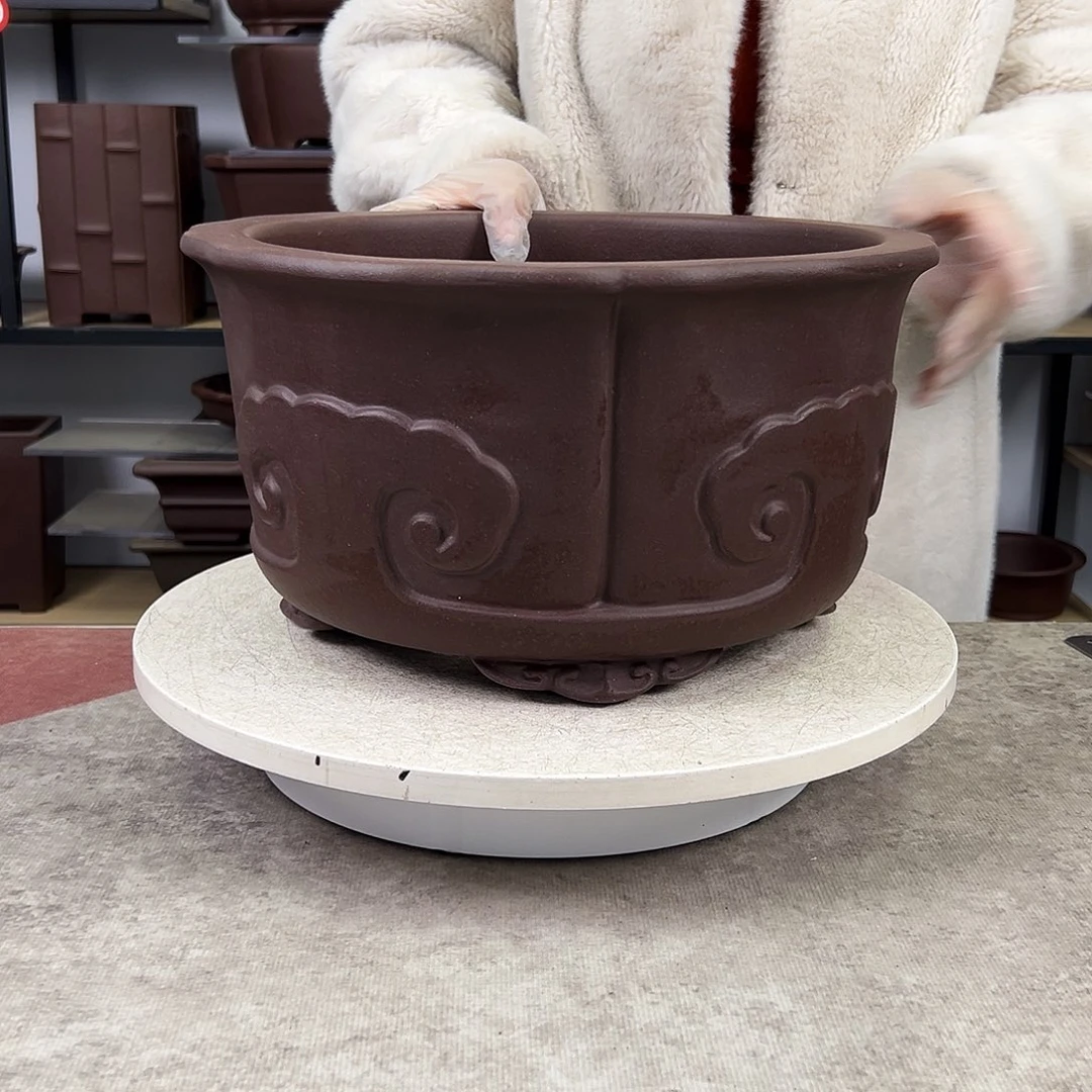 紫砂花盆内口30，内深16，福利价