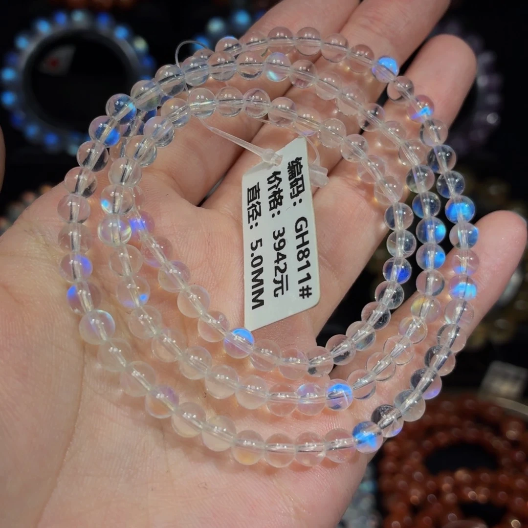 琴***琴手链月光石未镶嵌GH811#5mm