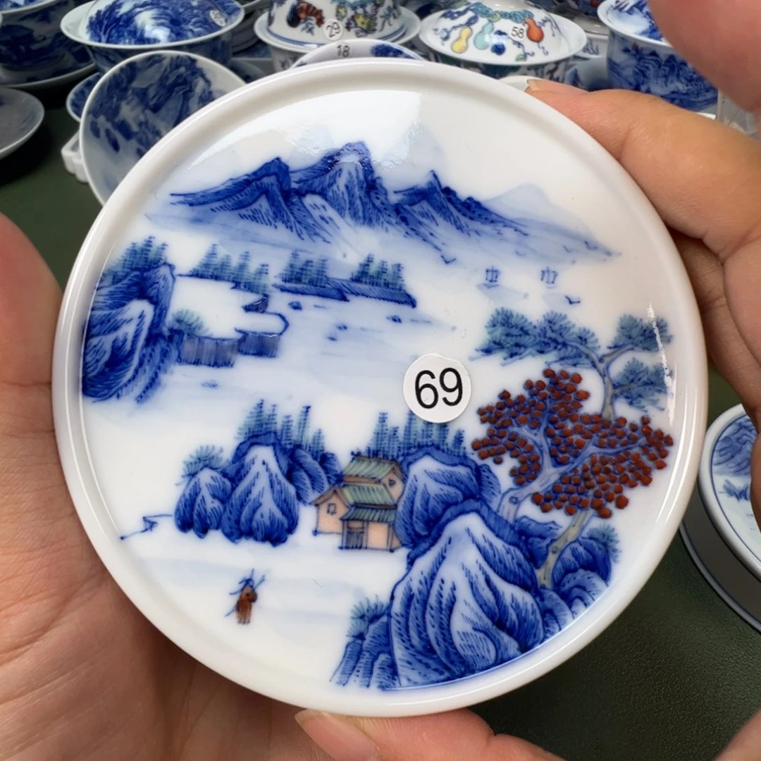 陶瓷景德镇纯手工纯手绘茶具木木69