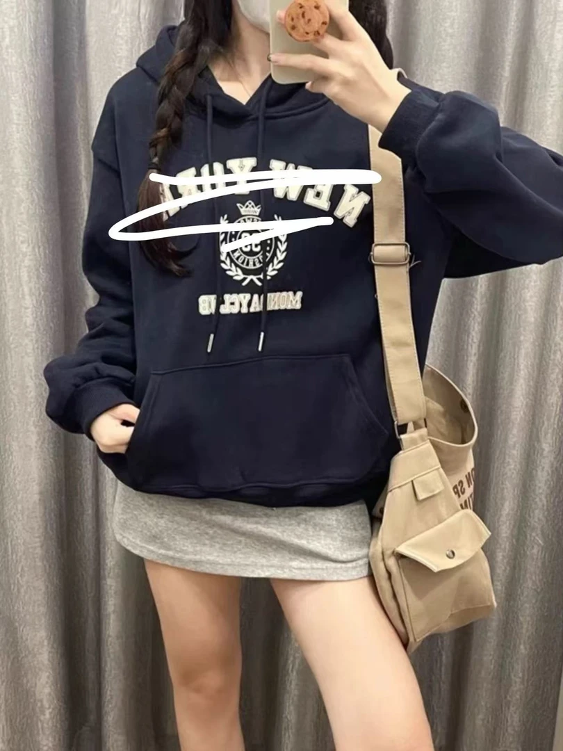 小妳XiaoNi———（春秋款字母带帽卫衣2430645）