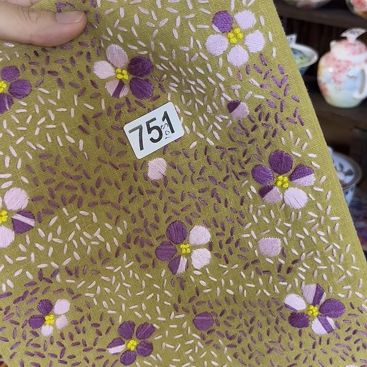 规格20.30刺子绣茶垫