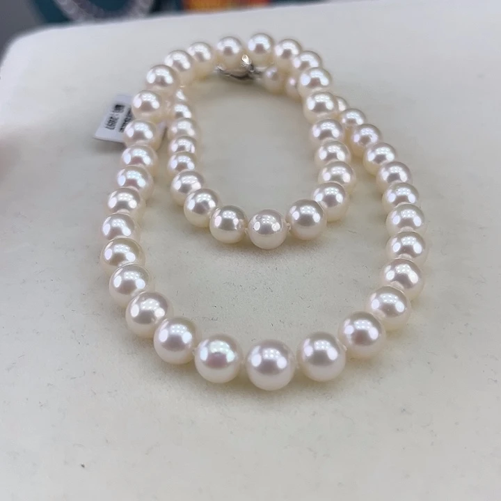 淡水珍珠银S925镶嵌颈饰8➕极光炫彩高品