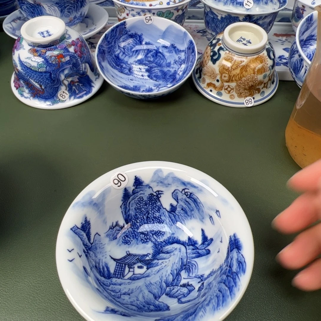 景德镇纯手工纯手绘茶具木木90