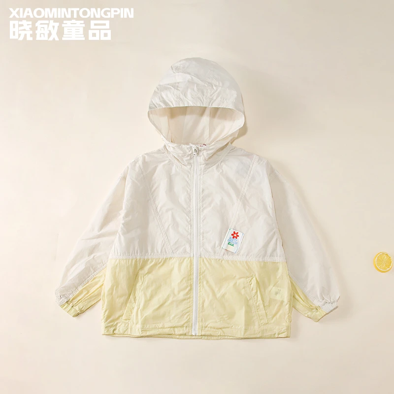 花朵撞色防晒外套3C4497