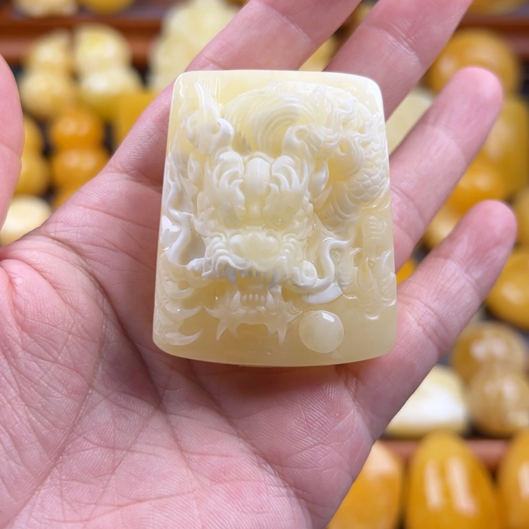 琥珀未镶嵌颈饰纯天然琥珀蜜蜡无优化