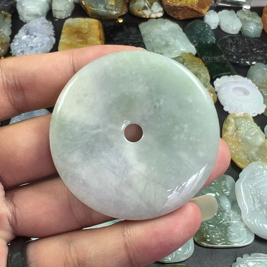 翡翠未镶嵌颈饰天然