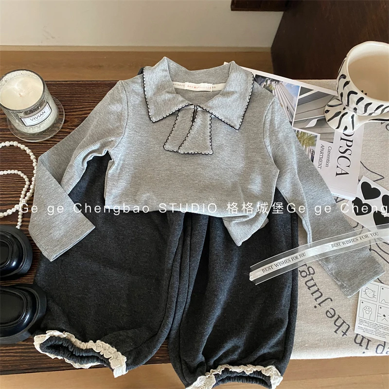 女童春装套装2025新款韩版童装女宝宝春秋两件套韩系衣服