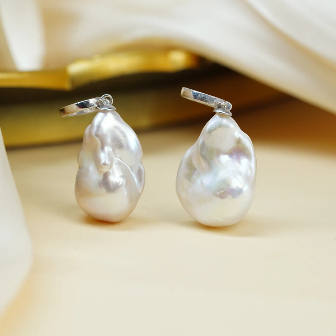 【小北好物】S925银淡水珍珠巴洛克吊坠【多样性发一件】QJ07X40