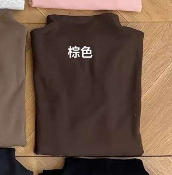 韩代.蓝莓半高领加绒打底  L25092301