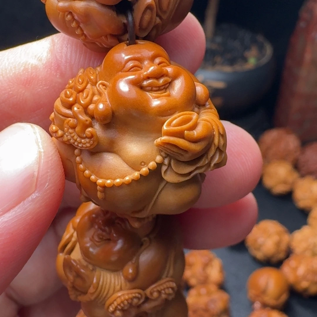 又***夜手串/手链橄榄核弥勒