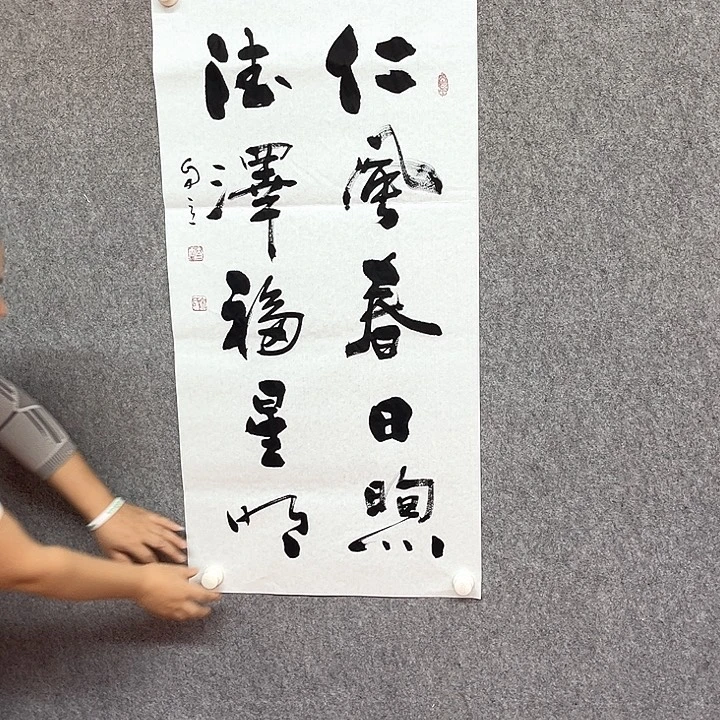 书法仁风春书法作品