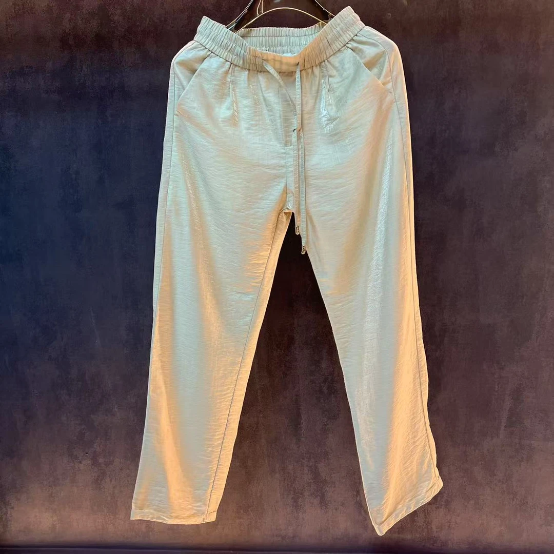 【A8714】【华】2025夏季时尚透气男裤多巴胺穿搭莱赛尔休闲裤