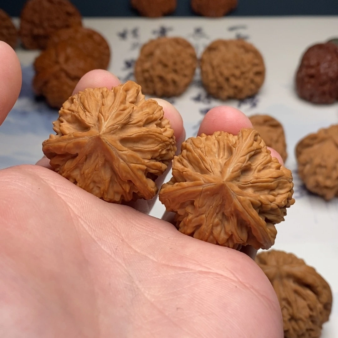 关***超把件文玩核桃御龙