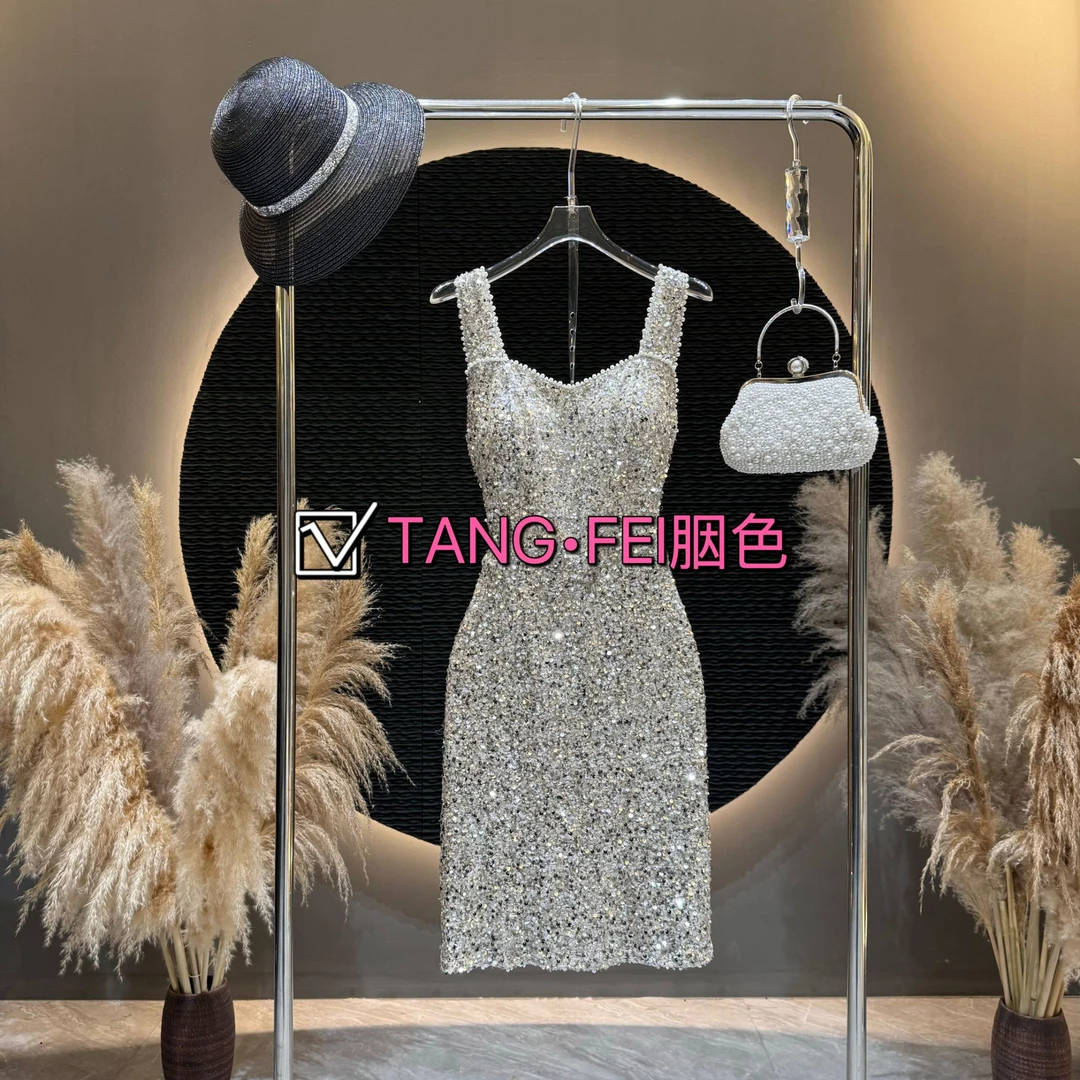 港澳店专属TANG-FEI胭色【流光幻境】TF0066法式轻奢气质连衣裙