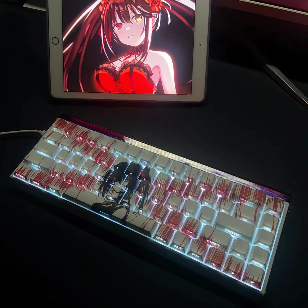 文绍狂三键帽侧刻透光适配ace68 x87 醉鹿a75 迈从jet75 65 87等