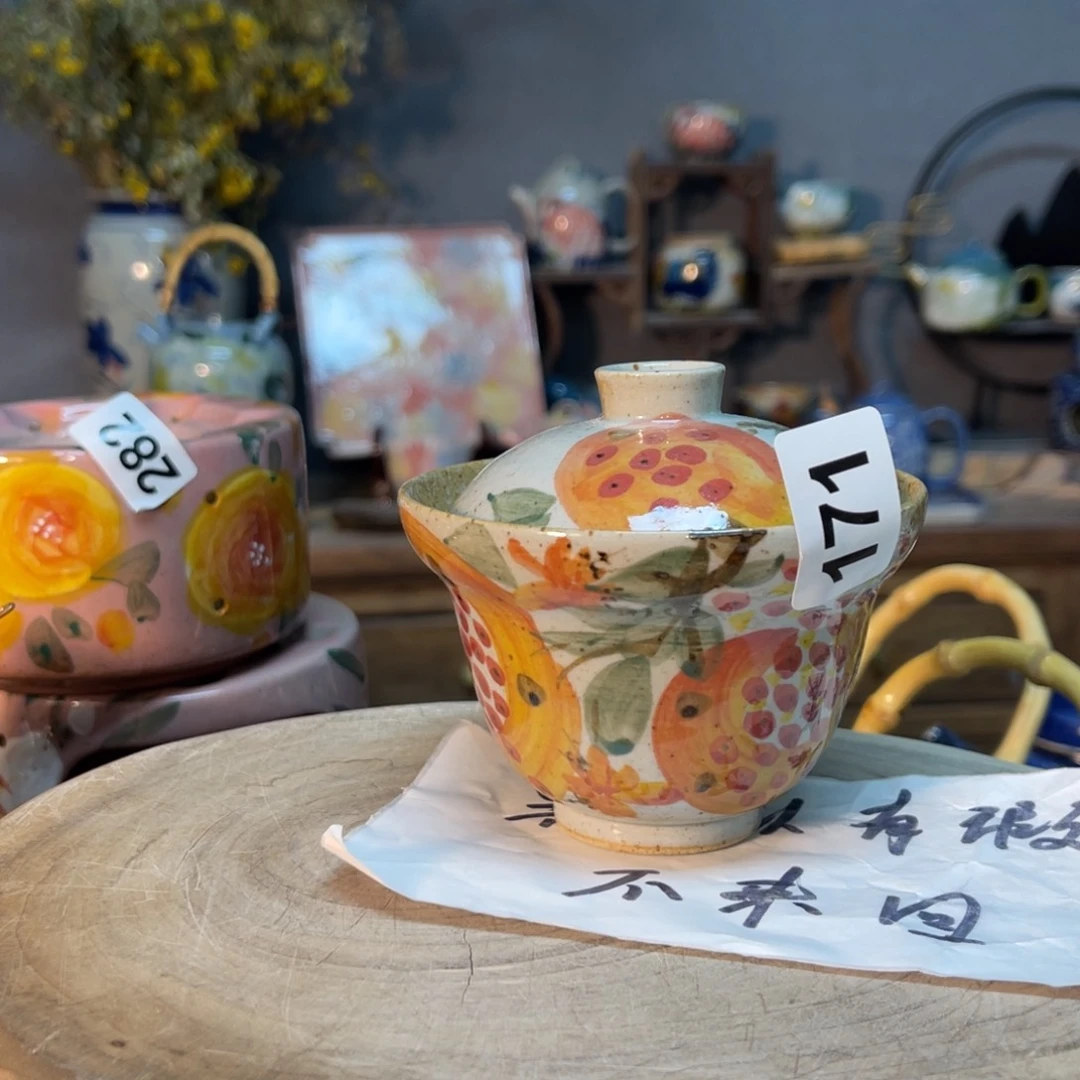 杯素浅陶瓷手工手绘