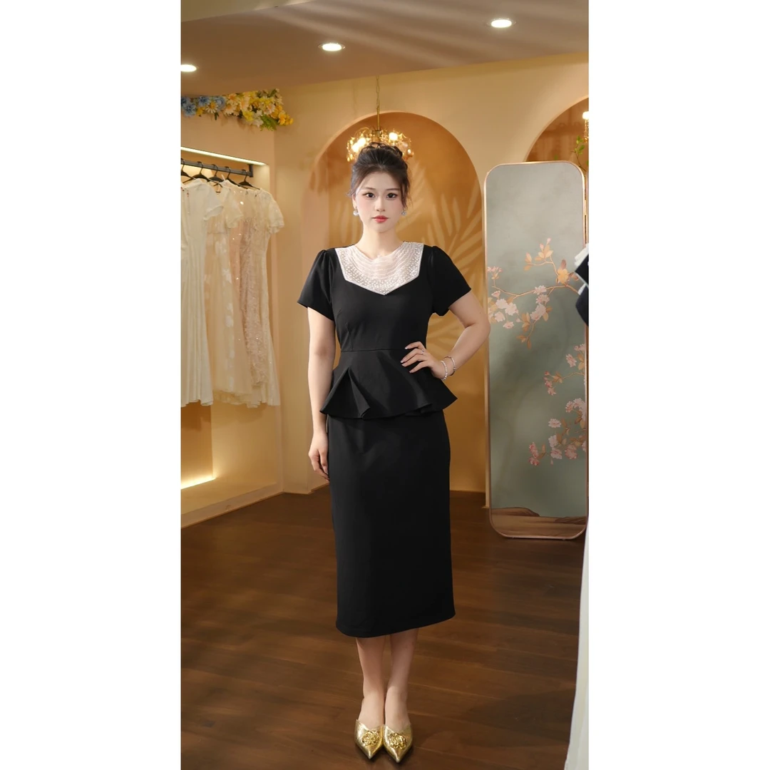 王超越定制-178（暗夜星芒 ）连衣裙DMG604-XX