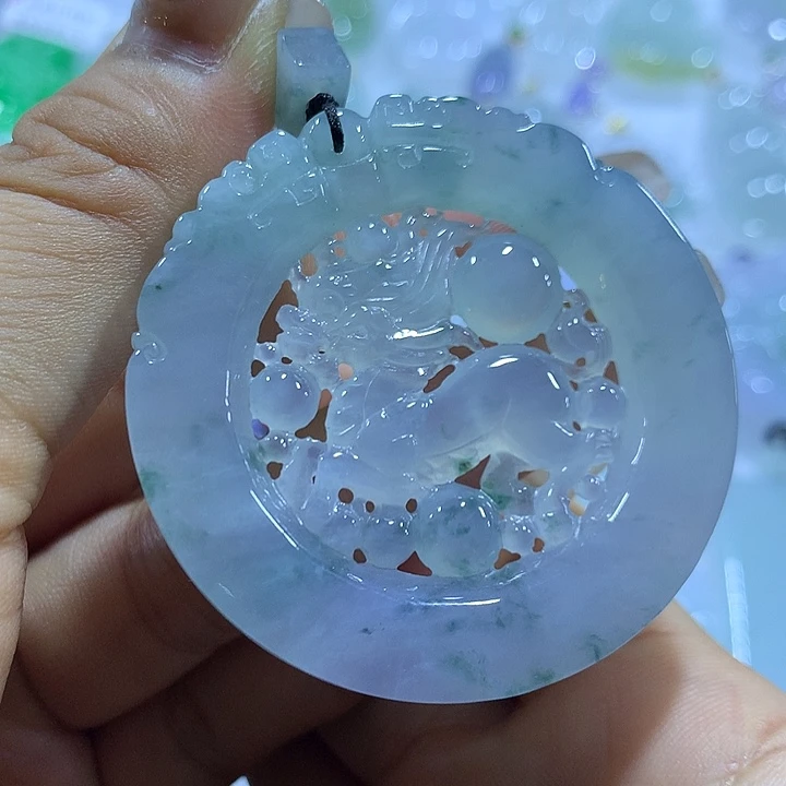 翡翠未镶嵌颈饰天然翡翠A货吊坠