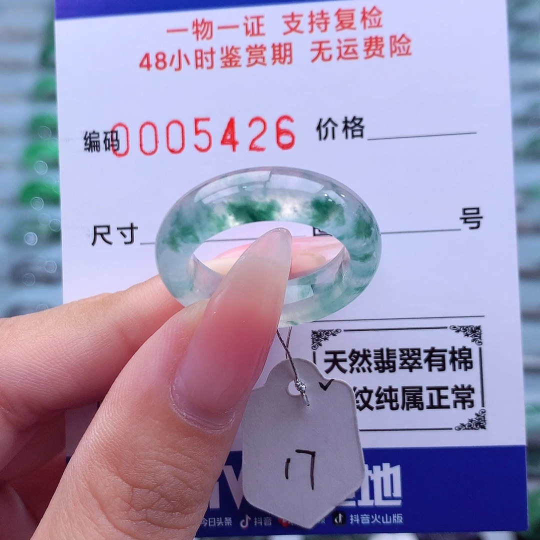 未镶嵌戒指翡翠天然