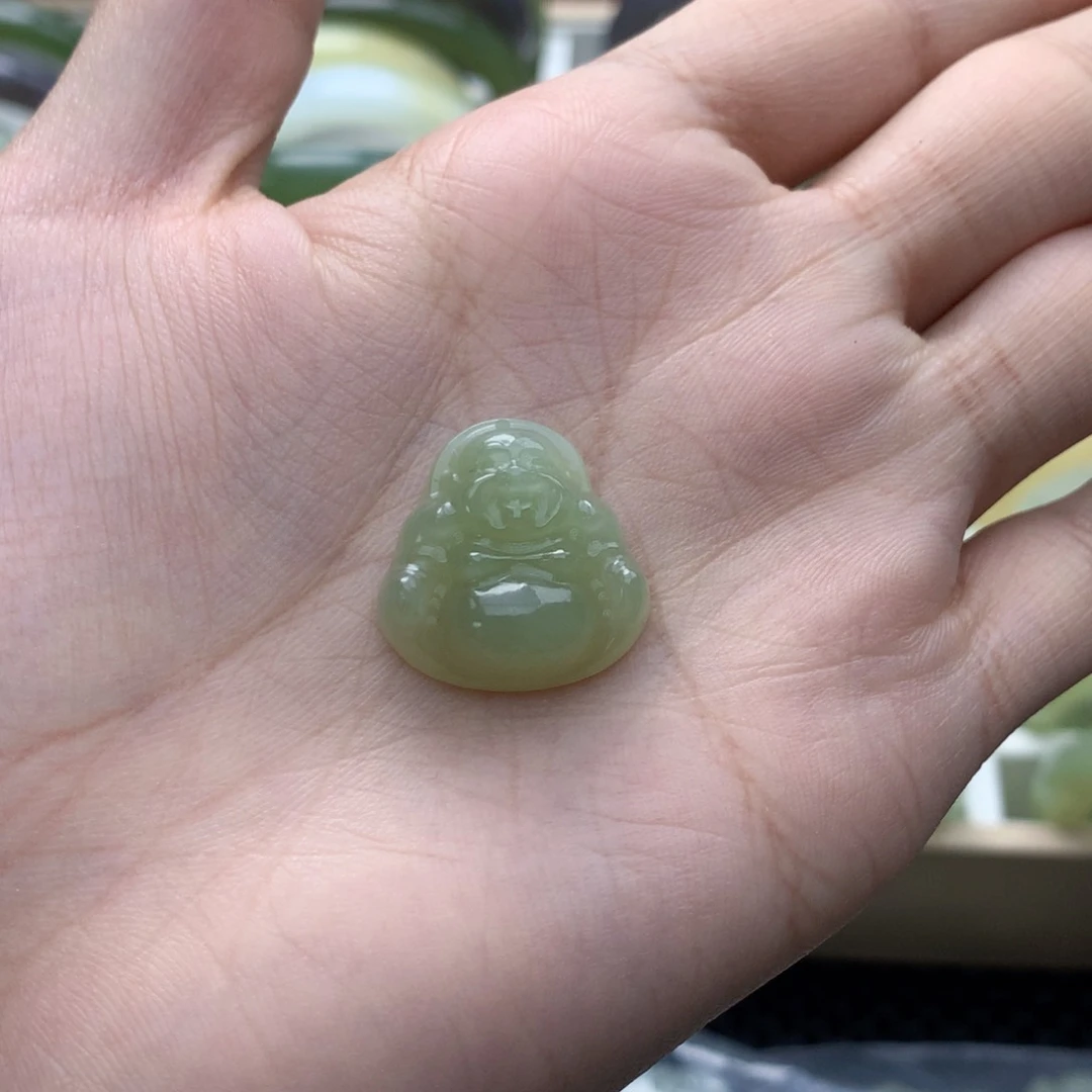 和田玉未镶嵌颈饰开*