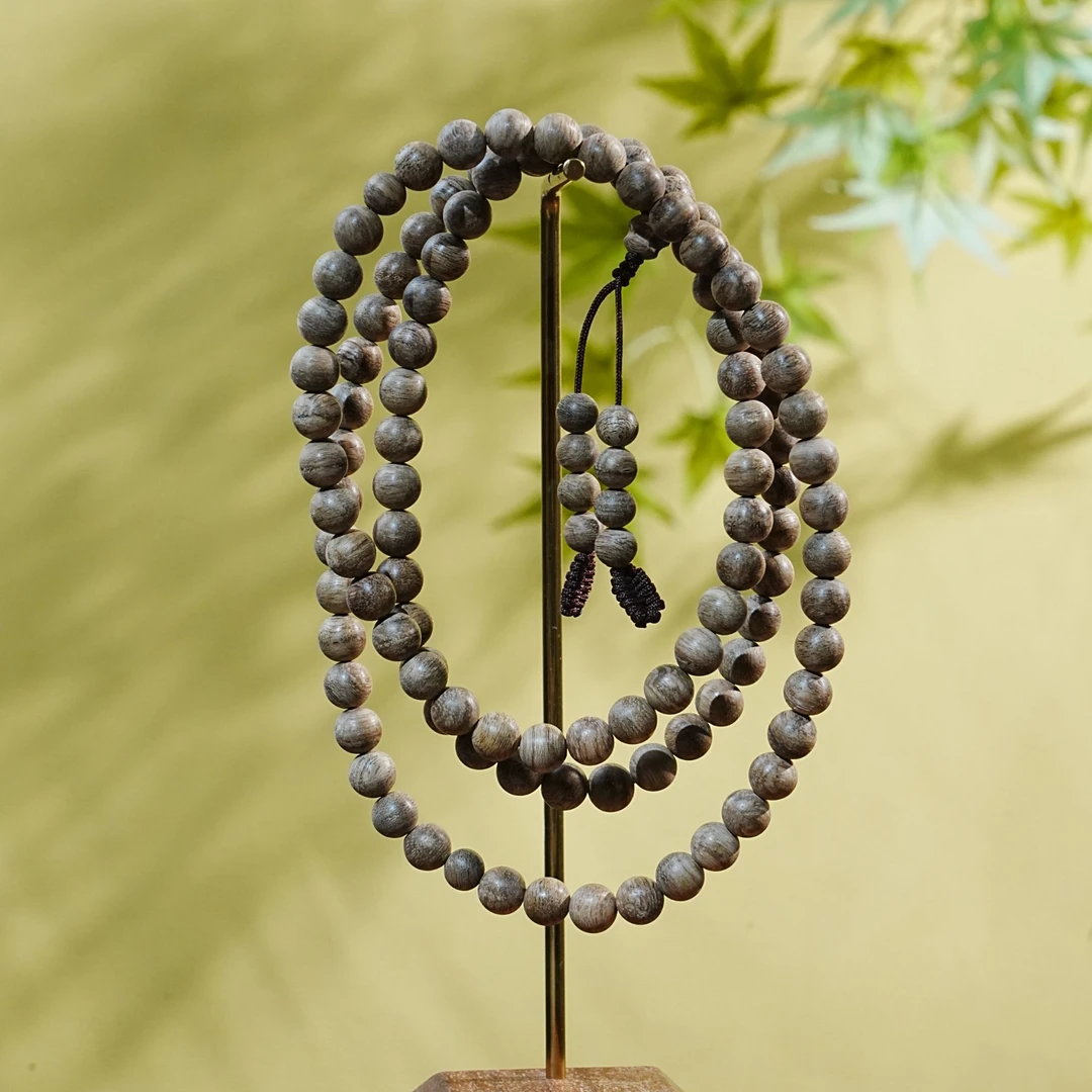 "菲律宾莱特岛蛇皮纹多圈沉香手串0.68cm 11.97g  T251008080 C"