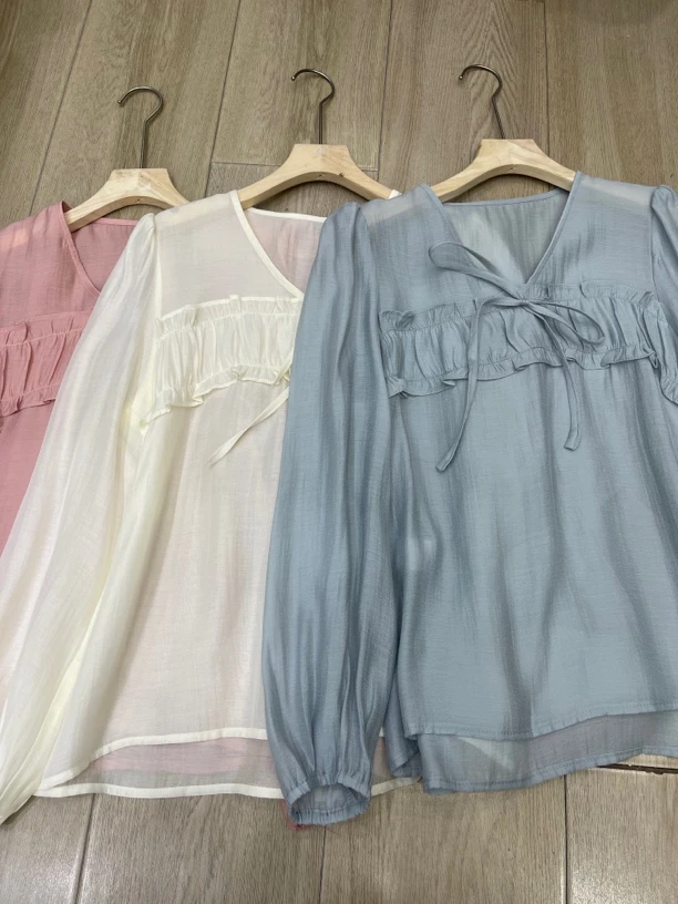 【大欣家】25807「仙仙」三色韩系衬衣