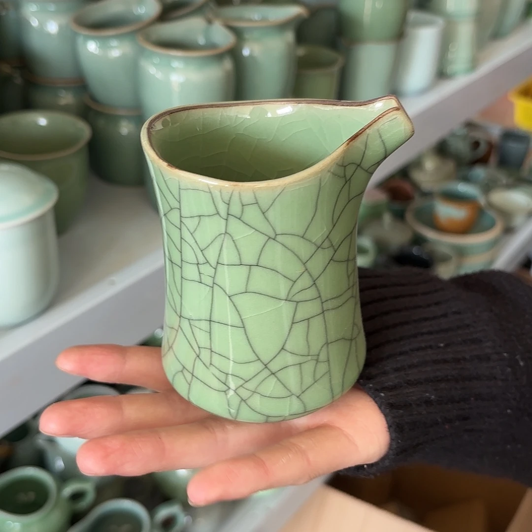 龙泉云间青瓷小米茶器