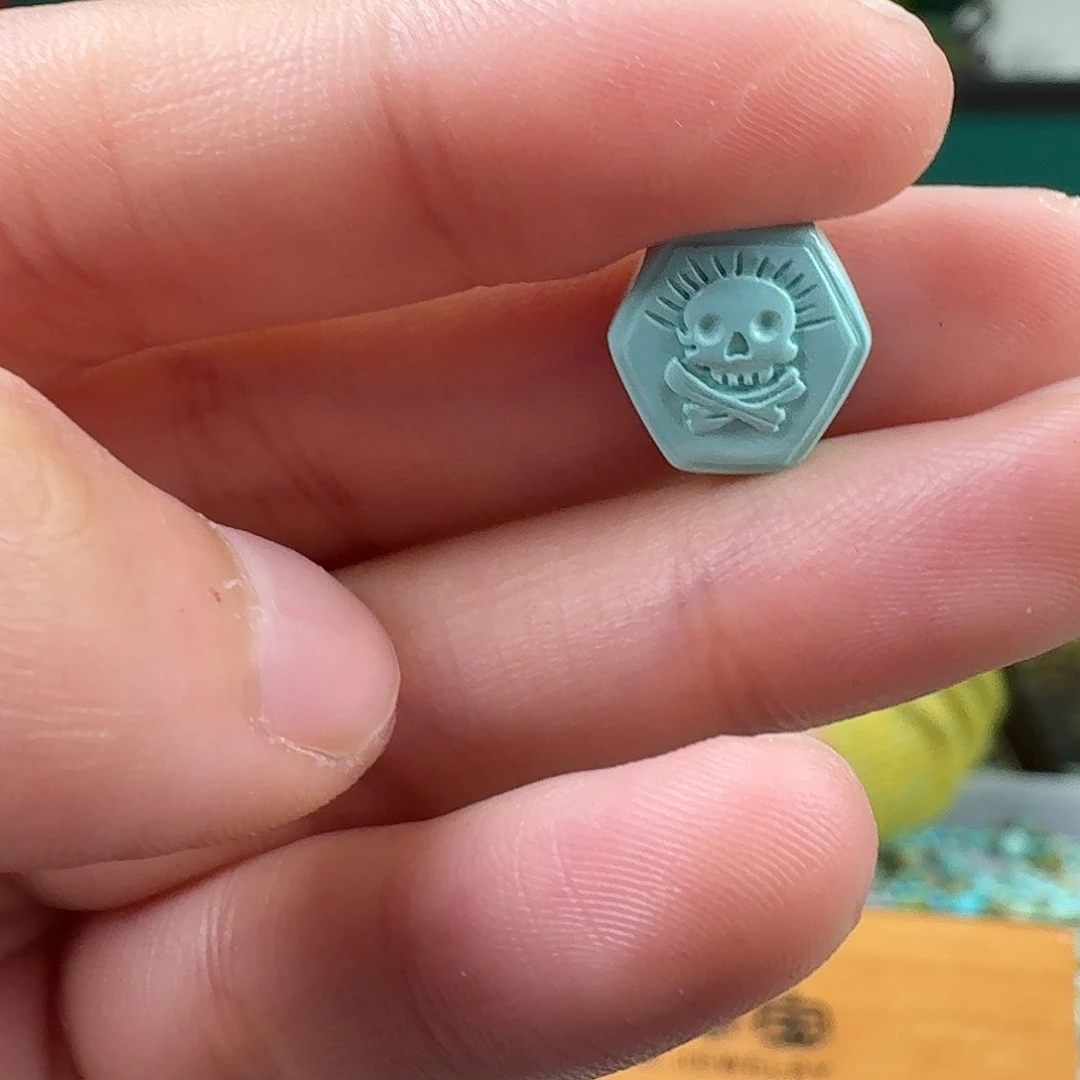 绿松石未镶嵌挂件