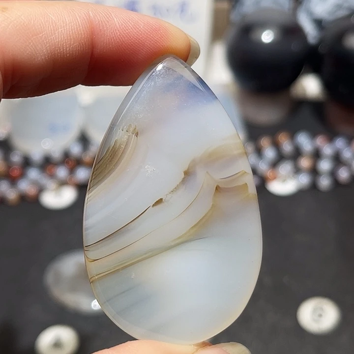 玛瑙/玉髓未镶嵌吊坠(不含链)